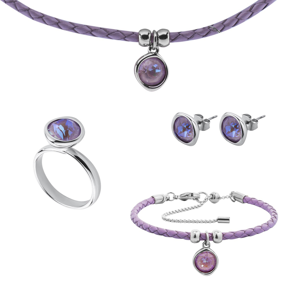 Серьги-пусеты Fiore Luna Lavender Delite A1909.10 V/S