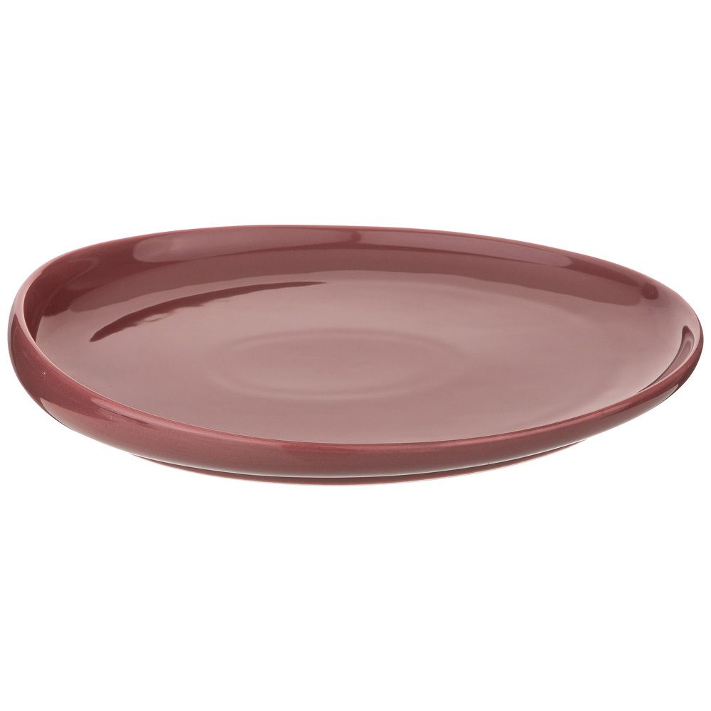 ТАРЕЛКА ОБЕДЕННАЯ "FUSION" 27*25СМ, БРУСНИЧНАЯ (МАЛ=2ШТ./КОР=12ШТ.)