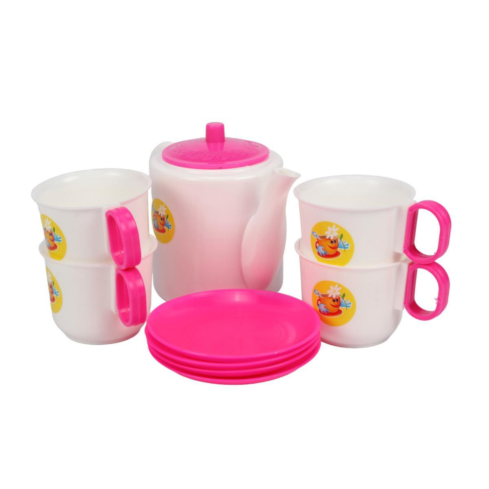 Набор чайный (14 предметов, на подносе) (Пластмастер)