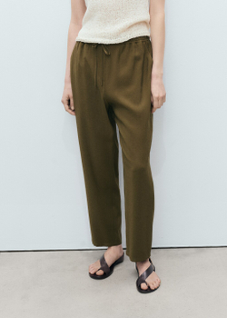 Струящиеся брюки с эластичным поясом