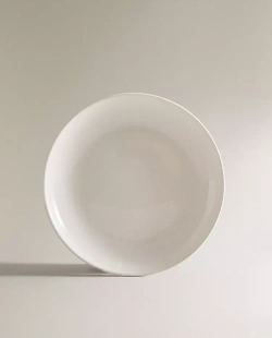 ZARA HOME КЕРАМИЧЕСКАЯ ТАРЕЛКА ДЛЯ ХЛЕБА, БЕЛЫЙ