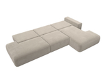 Диван угловой Лига-036 НПБ Модерн Лонг правый угол МИКРОВЕЛЬВЕТ Бежевый