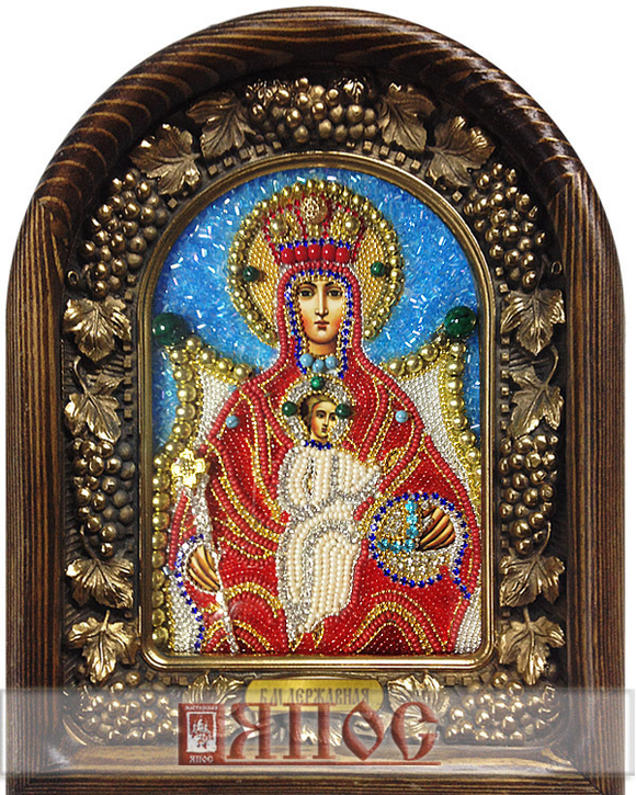 Икона Пресвятая Богородица Державная бисер