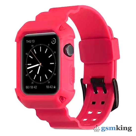 Protective Silicone Case Red (Красный) for Apple Watch 38mm/40mm