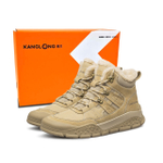 KANGLONG Combat Boots Men"s Earth Yellow/Black/Sand
