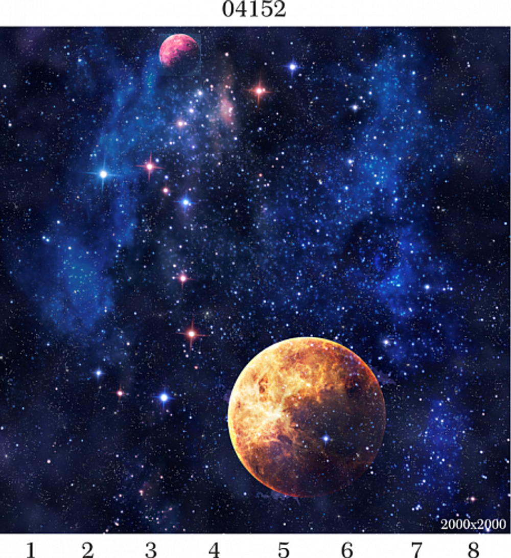 Потолочная панель 3D Panda Космос