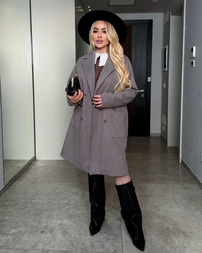 Пальто УК-905-1 Фабрика Моды