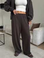 Костюм худи + брюки коричневый