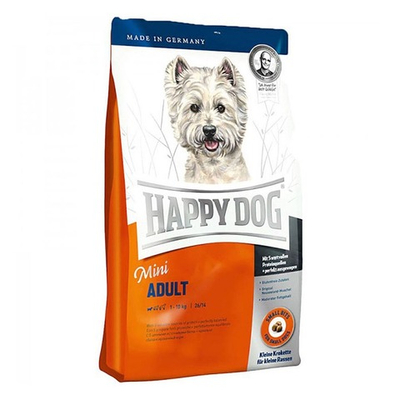 Happy Dog Mini Adult - корм для собак малых пород с птицей, лососем и ягненком