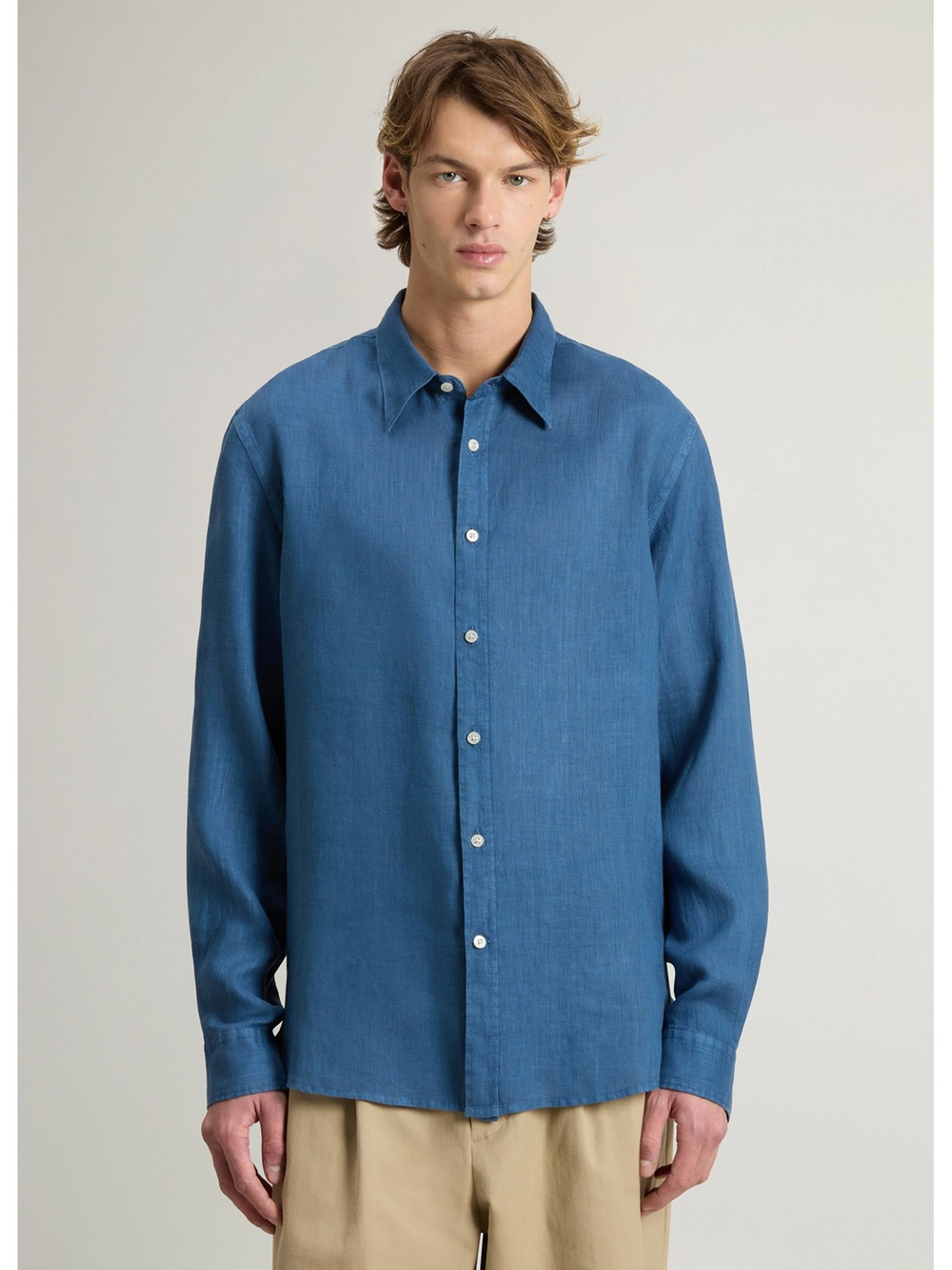 Рубашка мужская Linen Shirt WOOLRICH