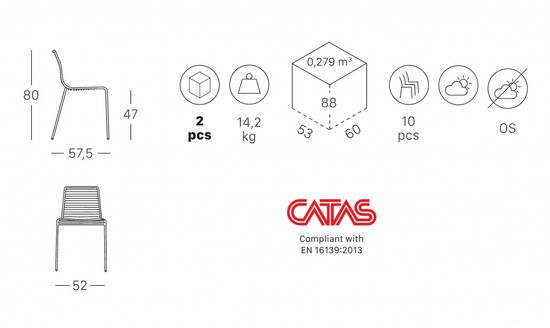 Стул металлический Summer