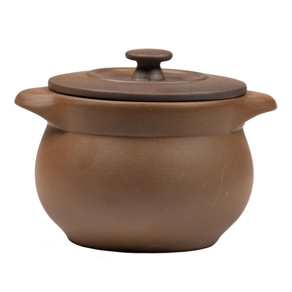 Горшок бульонница 500 мл d 11 см h8 см с крышкой Brown Matt White New Taiga P.L. [4]