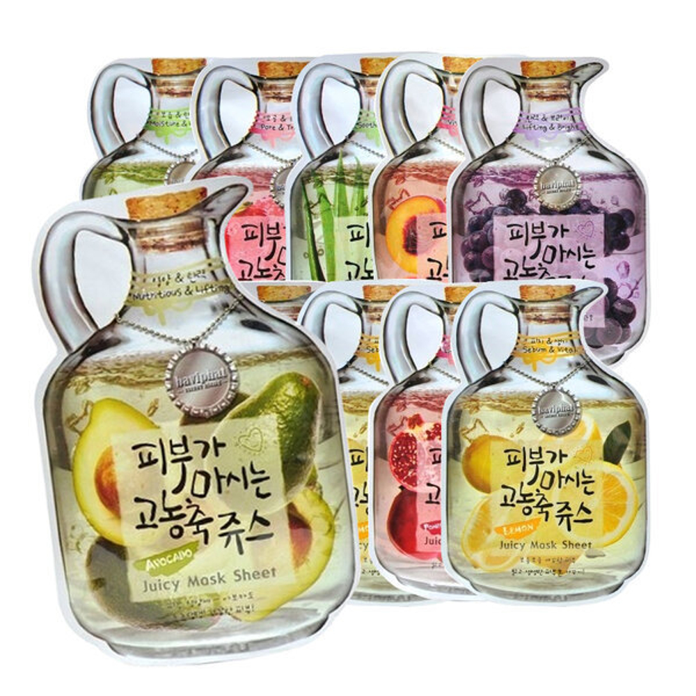Baviphat Urban Dollkiss Juicy Mask Sheet тканевые маски на основе фруктовых экстрактов