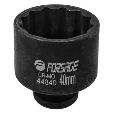 Головка ударная 40мм 12гр. 1/2'' Forsage F-44840