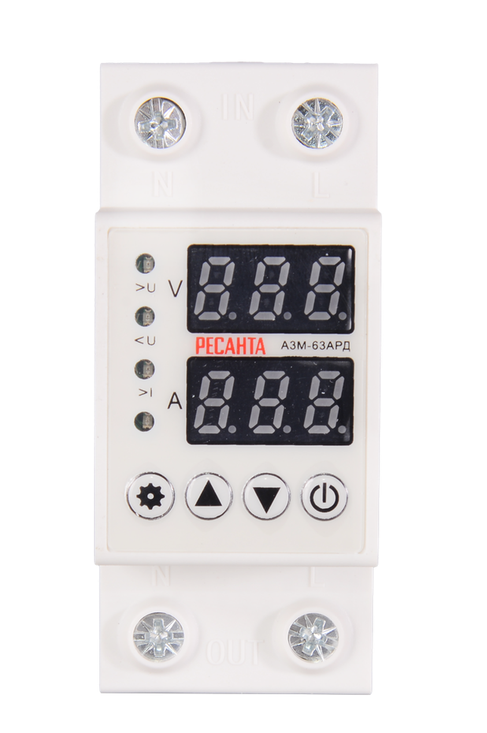 Блок защиты по напряжению Ресанта АЗМ-63АРД регулируемый (с дисплеем)