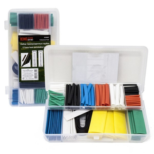 Набор термоусадок для изоляции проводов, 171 шт (KING COMPANY)