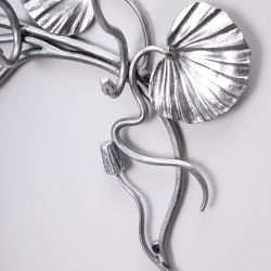 Вешалка настенная «Нимфея» (с 5-ю крючками) Античное серебро