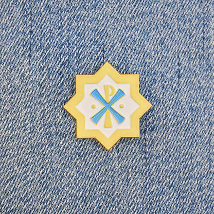 Значок Хризма РХ античный