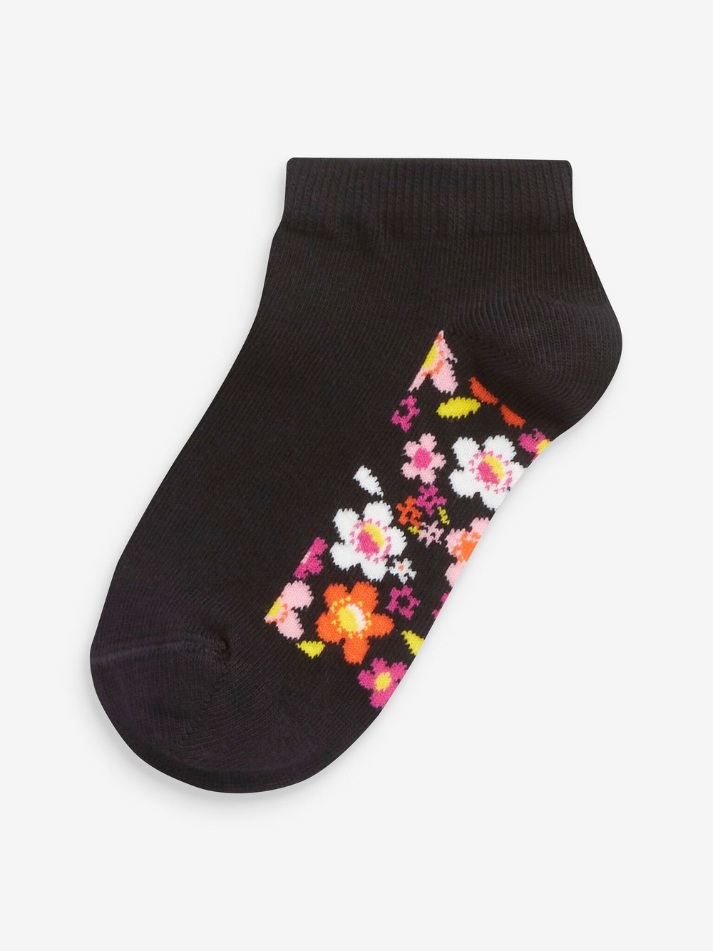 Носки хлопковые для девочки Next M01-597, 5 шт., Черный