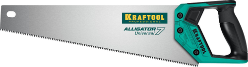 Ножовка универсальная ″Alligator Universal 7″, 400 мм, 7 TPI 3D зуб, KRAFTOOL