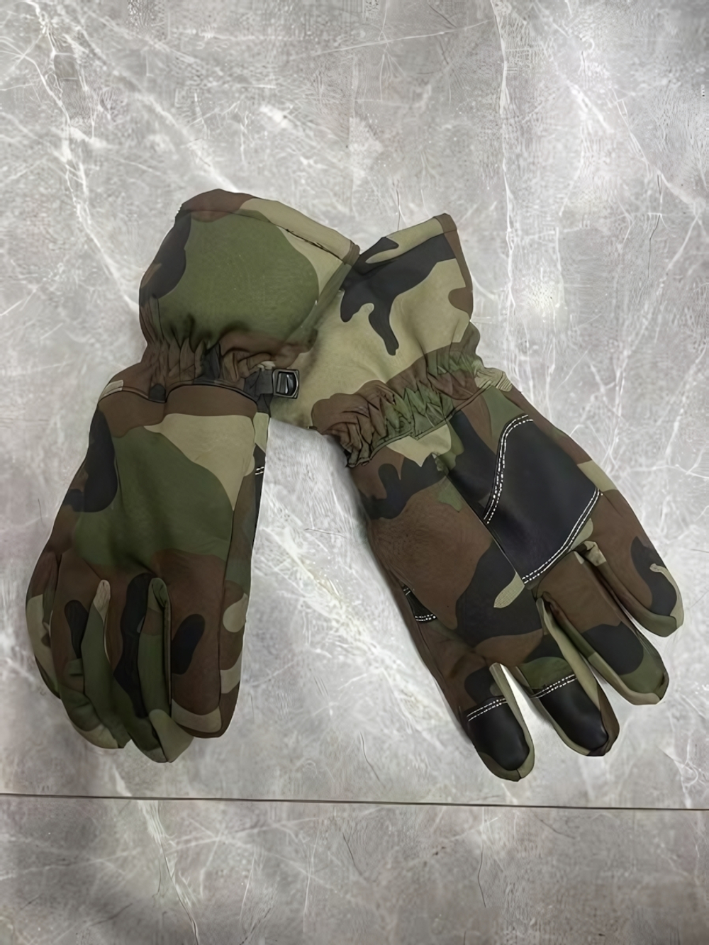 Перчатки туристические утепленные цвет вудланд L