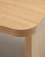 Oaq Журнальный столик из шпона дуба с натуральной отделкой 140 x 75 см