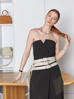 БАЗОВЫЙ РЕМЕНЬ С ПРЯМОУГОЛЬНОЙ ПРЯЖКОЙ MILK