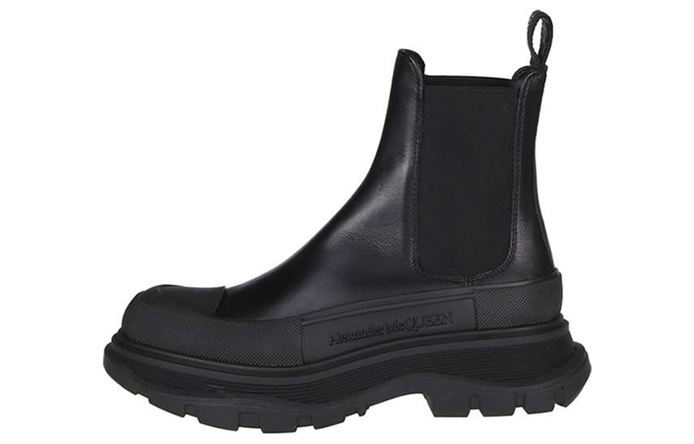 Alexander McQueen Chelsea Tread Ankle Boot Black Women"s