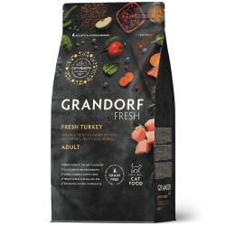 Grandorf Fresh, Fresh Turkey, Adult для взрослых кошек (Свежее мясо индейки с бататом)
