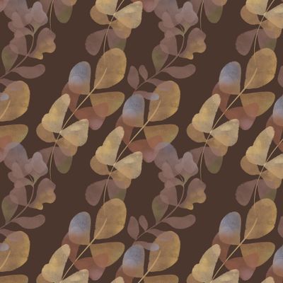 Акварельные листья