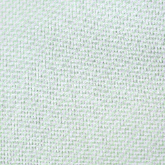 Постельное бельё 1.5сп Зигзаг зелёный (пододеяльник 145х215см, наволочка 70х70см) бязь, 120г/м², 100% хлопок