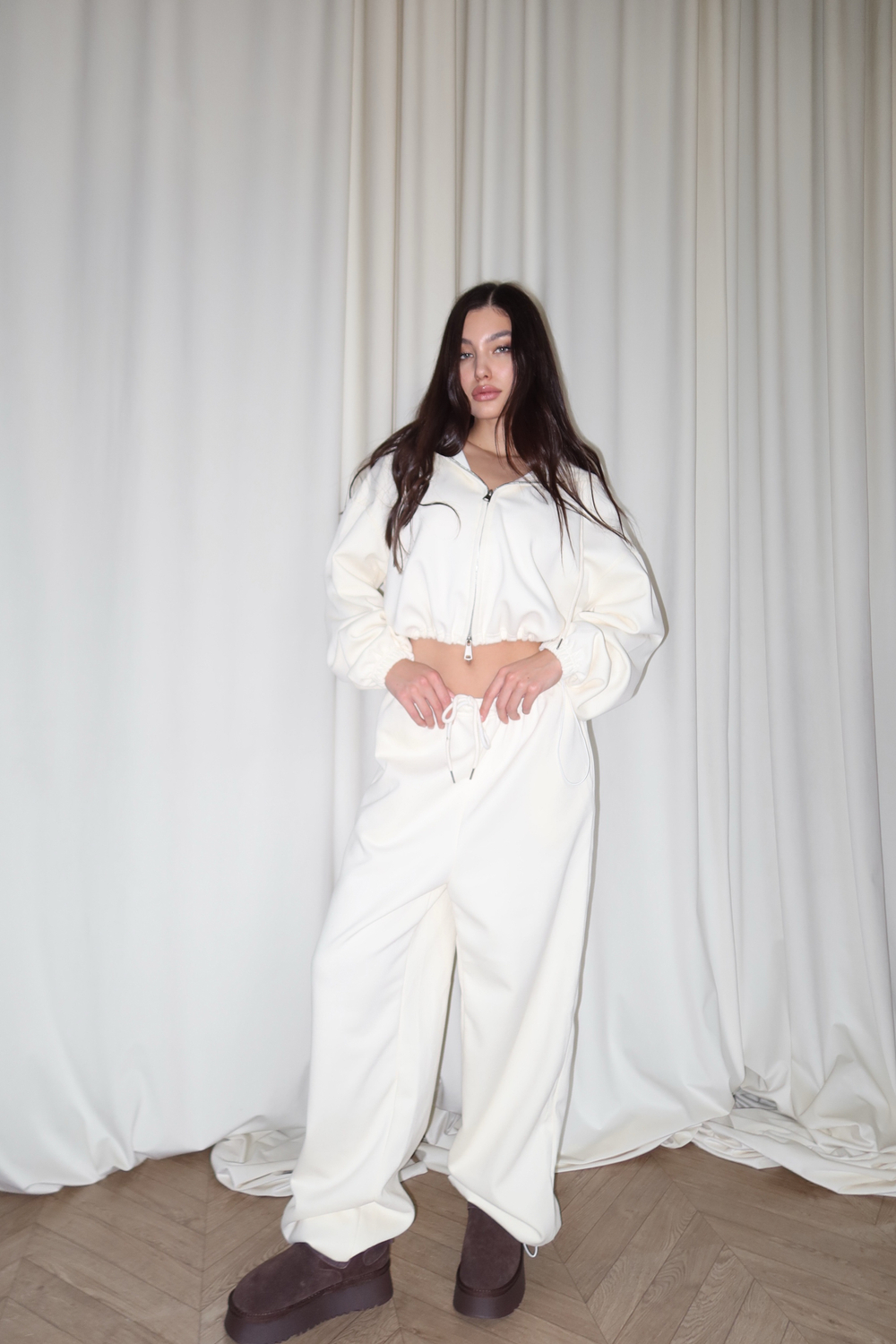 Комплект спортивный, утепленный, худи и брюки