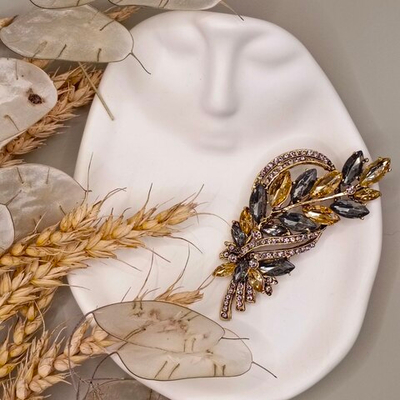 Брошь"Праздничная ветвь"