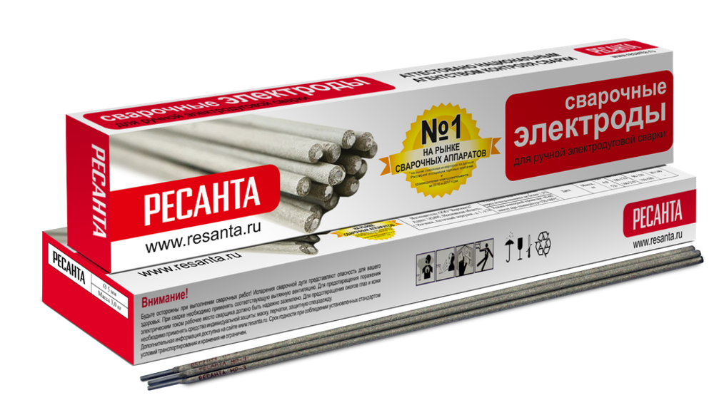 Электрод для сварки Ресанта МР-3 Ф5,0 Пачка 3 кг