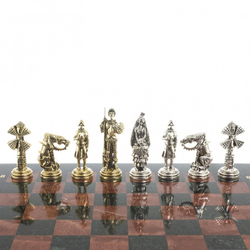 Шахматы "Дон Кихот" доска 36х36 см камень лемезит змеевик G 122654