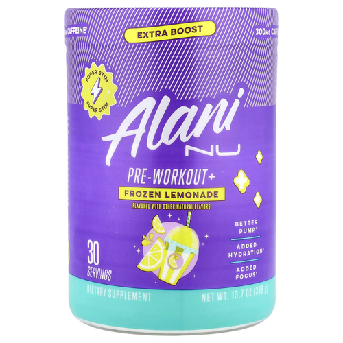 Alani Nu, Pre-Workout+, фруктовый лимонад, 388 г (13,7 унции)