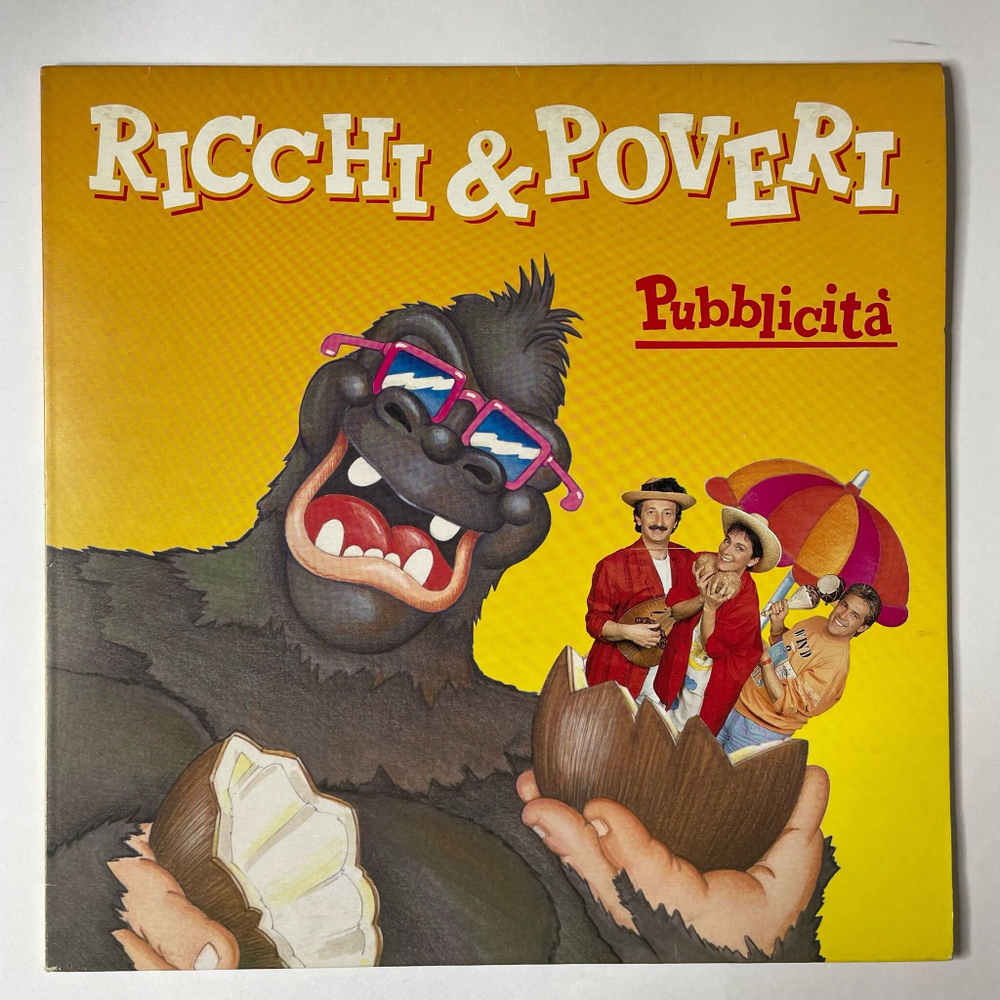 Винтажная виниловая пластинка LP Ricchi E Poveri Богатые и Бедные Pubblicita (Italy 1987)