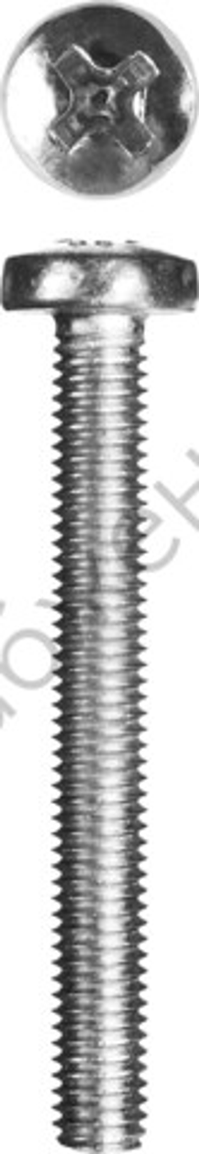 ЗУБР DIN 7985 кл. пр. 4.8, M5 x 45 мм, винт с полусферической головкой, цинк, 5 кг (303150-05-045)
