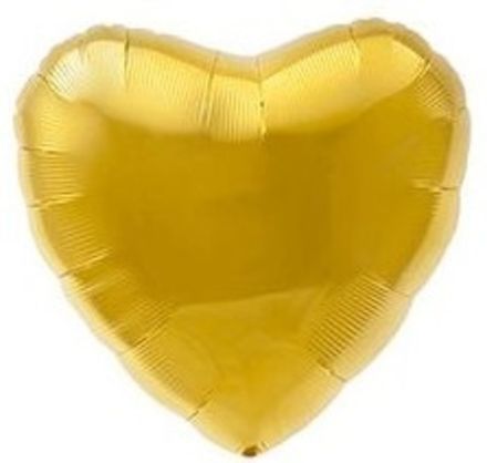 Сердце 80 см "Золото металлик"