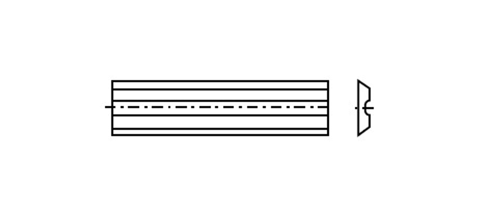Нож сменный для фрез 30х5.5х1.1 T04F-CR Back groove