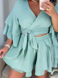 Блузка на запах УК-73341/1 Фабрика Моды