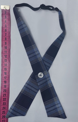 Галочка бант галстук бабочка для девочки синяя серая клетка в садик в школу школьная на утренник праздничная на праздник