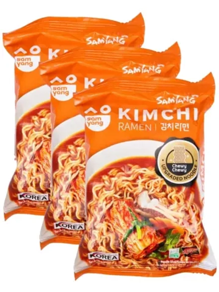 Лапша Kimchi Ramen со вкусом Кимчи 80 г * 3 шт