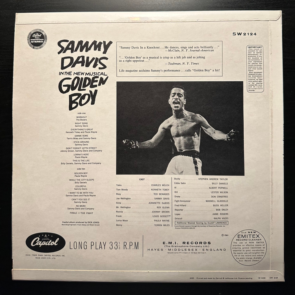 Sammy Davis-Golden Boy (Англия 1964г.)