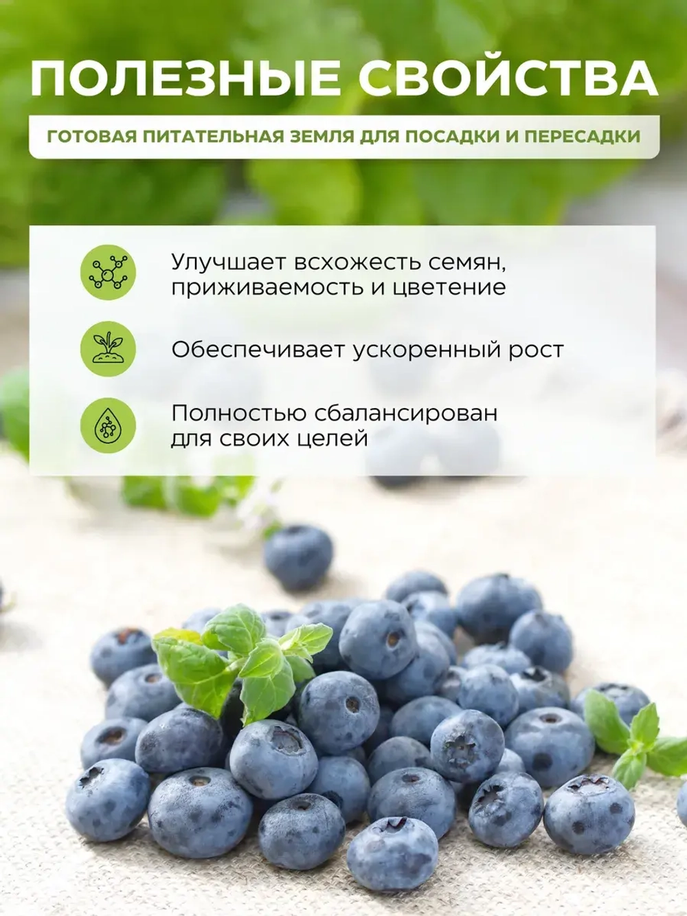 Грунт для голубики и клюквы 30л