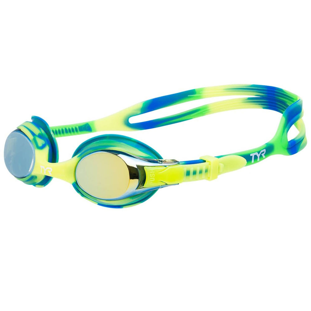 Очки для плавания детские TYR Swimple Tie Dye Mirrored, LGSWTDM-298, зеркальные линзы