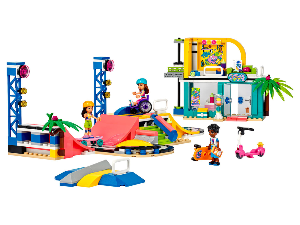 LEGO Friends 41751 — скейт-парк, игровой набор с рампами и персонажами