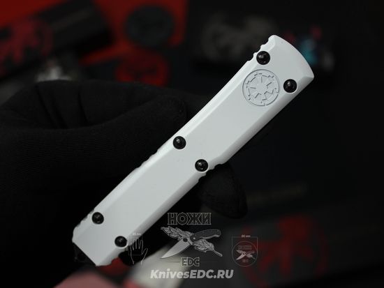 Фронтальный нож Microtech Ultratech Storm Trooper 121-1STD S/E с клинком из стали Böhler M390