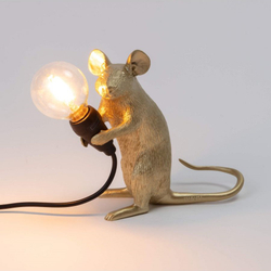 Настольная лампа Mouse Lamp Sitting GOLD USB