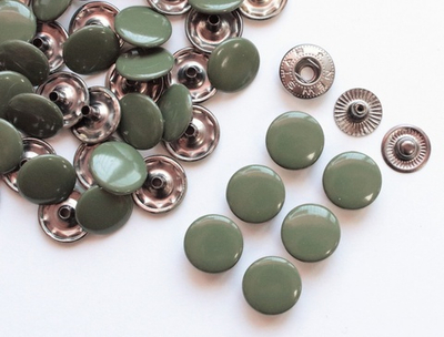 Кнопки Альфа (12,5 мм, уп.10 шт.). Хаки